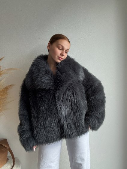 KOŽUCH RUTH - TMAVA SIVÁ