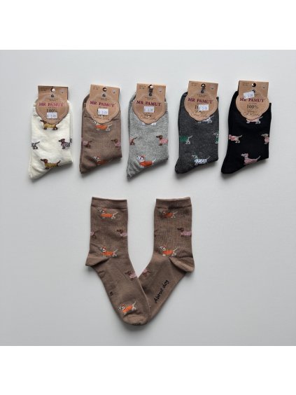 Dámske ponožky s jazvečíkom WP2216