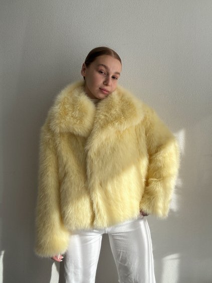 KOŽUCH S LIMCOM RUTH - ŽLTÁ