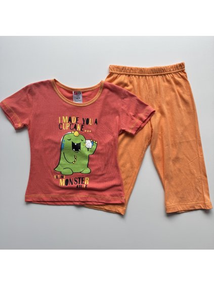 Detské pyžamo s trojštvrťovými nohavicami Cupcake