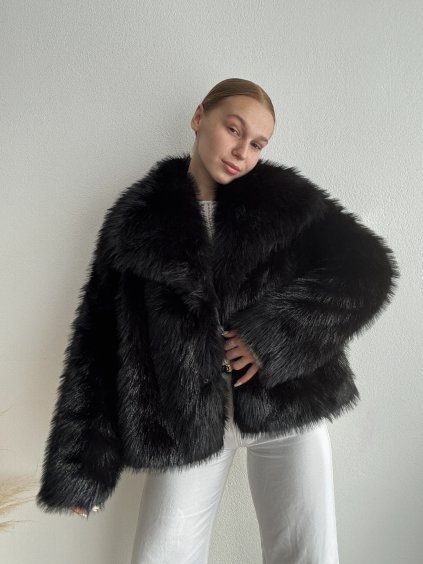 KOŽUCH S MAXI LIMCOM - RUTH - ČIERNA