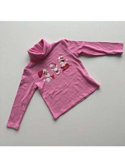 Dievčenský rolák Poodle tmavoružová