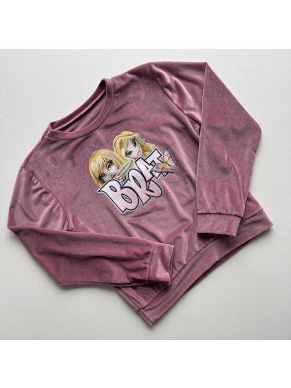 Dievčenské semišové tričko Bratz