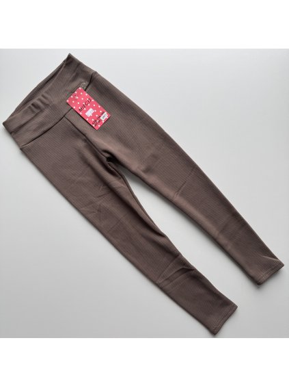 Dievčenské zateplené legíny Dorothy hnedá