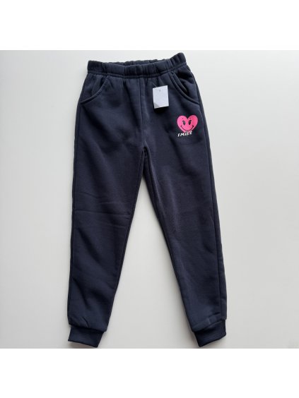 Dievčenské hrubo zateplené tepláky Adair sivomodrá