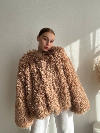 KOŽUCH RUBIN MONGOLSKÁ OVCA - BÉŽOVÁ