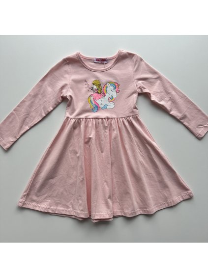 Dievčenské šaty Shia bledoružová
