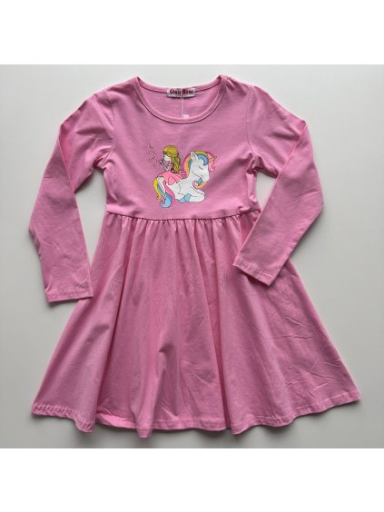 Dievčenské šaty Shia tmavoružová