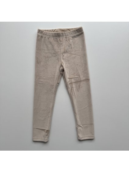 Dievčenské plyšové legíny Georgette krémová