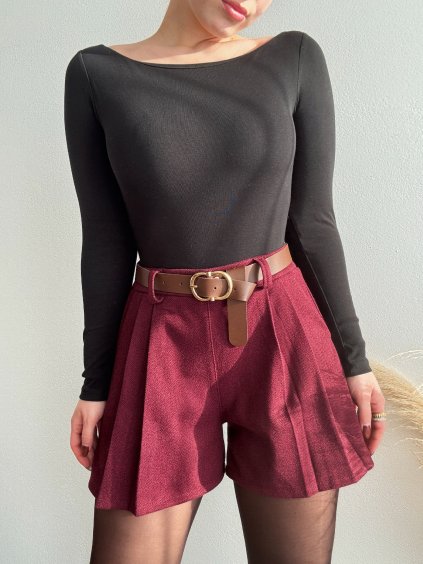 ŠORTKY S OPASKOM POLA -  BORDOVÁ