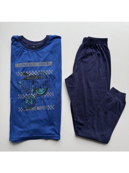 Chlapčenské pyžamo Hover tmavomodrá