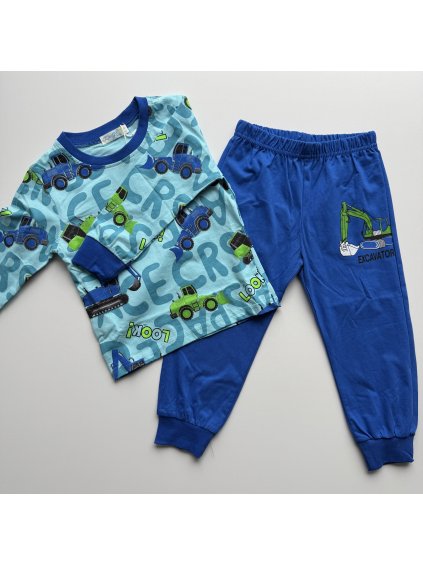 Chlapčenské pyžamo Tractor bledomodrá