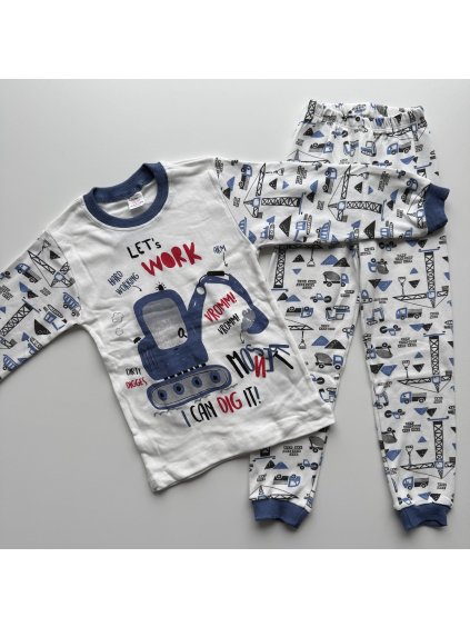 Chlapčenské pyžamo Excavator