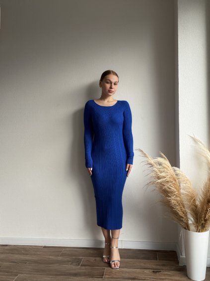 ÚPLETOVÉ ŠATY ESY - MODRÁ