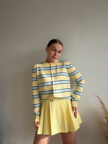 Upletový svetrík SOLI - ŽLTÁ