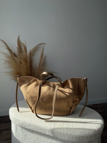 SEMIŠOVÁ KABELKA POLI - BÉŽOVÁ