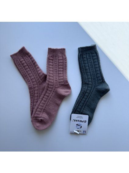 Dámske vlnené ponožky P7623