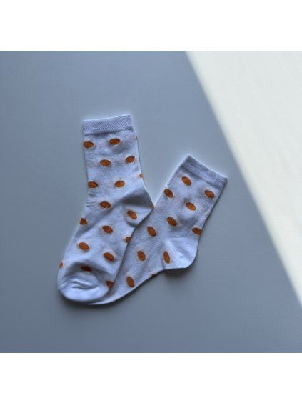 Dámske vysoké ponožky s bodkami