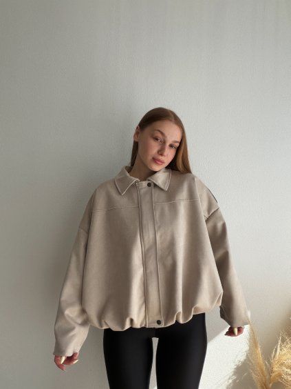 SEMIŠOVÁ BOMBER BUNDA NEIRA - BÉŽOVÁ