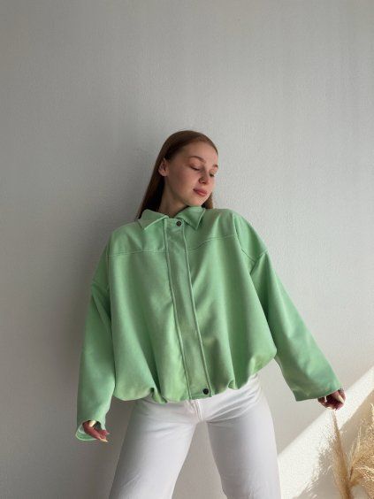 SEMIŠOVÁ BOMBER BUNDA NEIRA - MENTOLOVÁ
