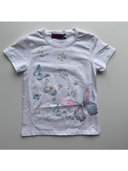 Dievčenské tričko Papilio biela