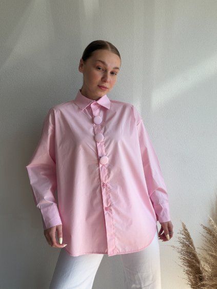 KOŠEĽA S MAXI GOMBÍKMI MANET - RUŽOVÁ