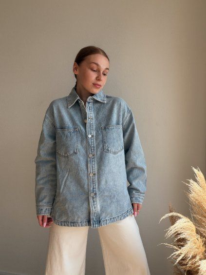 DENIM KOŠEĽA LINDA - SVETLOMODRÁ