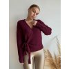 Zavinovací svetrík - BORDOVÁ