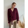 Zavinovací svetrík - BORDOVÁ