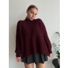UZLIKOVÝ SVETER ANNY - BORDOVÁ