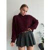 UZLIKOVÝ SVETER ANNY - BORDOVÁ