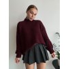 UZLIKOVÝ SVETER ANNY - BORDOVÁ