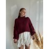 OVERSIZE SVETER NALA - BORDOVÁ