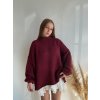 OVERSIZE SVETER NALA - BORDOVÁ