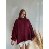 OVERSIZE SVETER NALA - BORDOVÁ