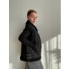 KOŽUŠINOVÁ VESTA NANY - ČIERNA