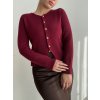 Svetrík na gombíky JOE - BORDOVÁ