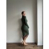 Úpletové rolakové šaty - GWEN - KHAKI