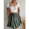 MUŠELINOVÁ KOLOVÁ SUKŇA SALA - ZELENÁ