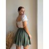 MUŠELINOVÁ KOLOVÁ SUKŇA SALA - ZELENÁ