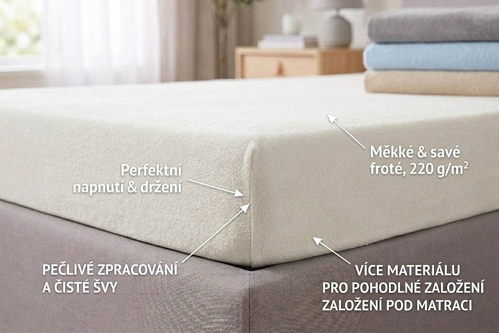 Froté prostěradla: měkkost, která zahřeje a vydrží