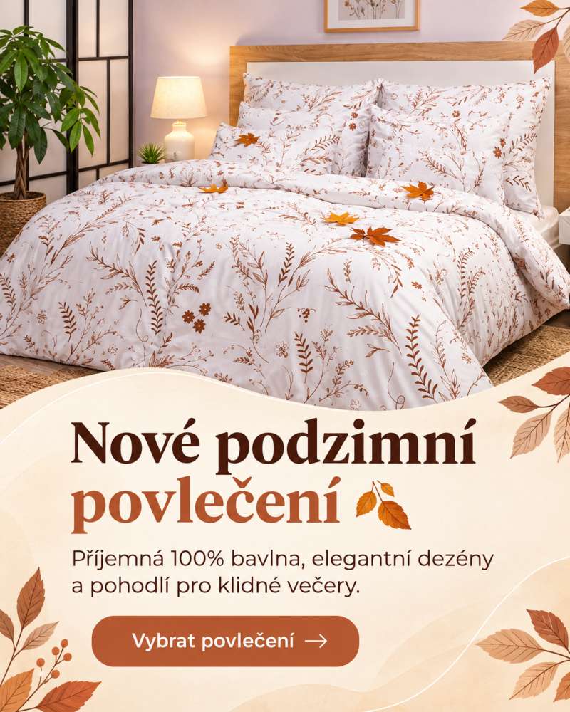 Podzimní bavlněné povlečení