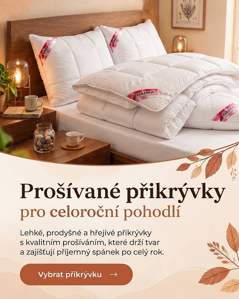 Lehké, prodyšné a hřejivé přikrývky