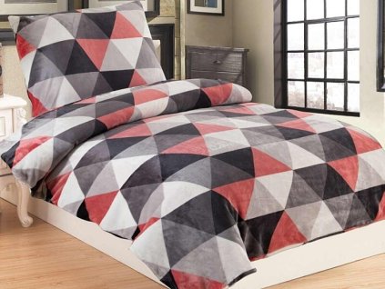 Povleceni mikroflanel trion pink dadka vracov