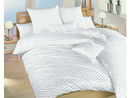 Povleceni bavlna male ruze modre dadka vracov