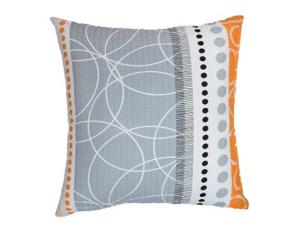 Povlak na polštář krep Ateliér oranžový (Rozměr 70x90)