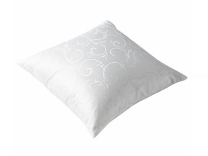 Povlak na polštář damašek Ornella FNR bílá (Rozměr 40x50)