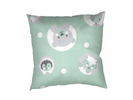 Zviratka mentol povlak 40x40