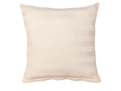 Povlak na polštář atlas grádl šampaň proužek 2 cm (Rozměr 50x70)