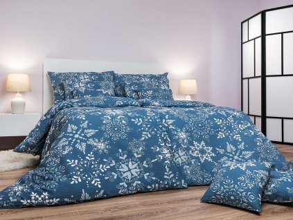 Povleceni Snowflakes sedomodre krep Dadka Vracov1